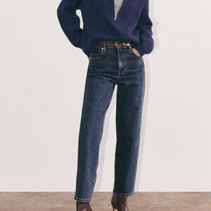 EVERLANE THE '90s Way-High Jean 26 Long Vintage Indigo